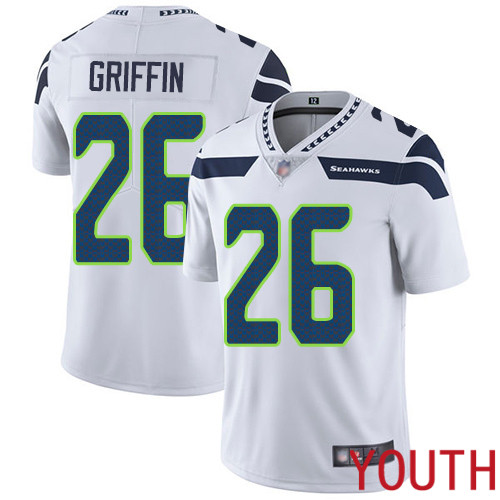 Seattle Seahawks Limited White Youth Shaquill Griffin Road Jersey NFL Football #26 Vapor Untouchable